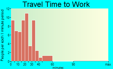 Plum Lake travel time to work - commute