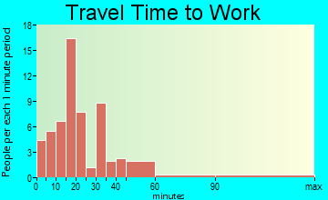 Rochelle travel time to work - commute