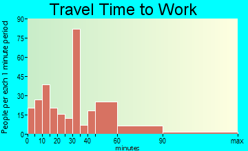 Santo Domingo travel time to work - commute