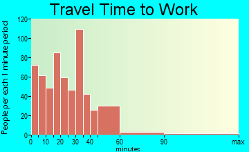 Georgetown travel time to work - commute