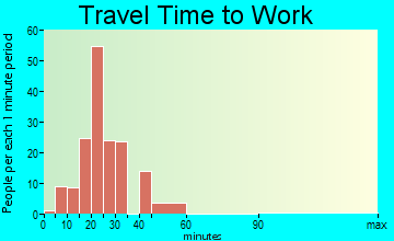 Long Neck commuting: travel time to work