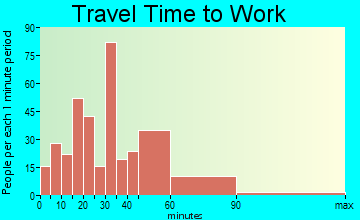 South and East Osceola travel time to work - commute