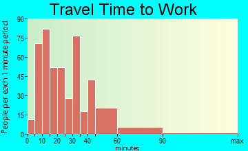 Troy travel time to work - commute