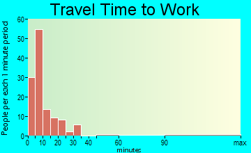 Ute Mountain travel time to work - commute