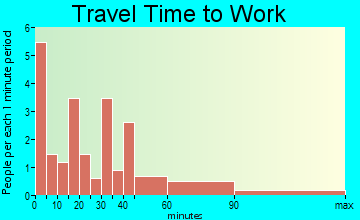 Wellington travel time to work - commute