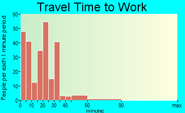 Bushnell travel time to work - commute