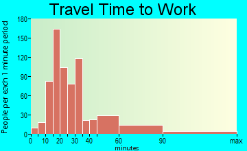 White-Pine Log travel time to work - commute