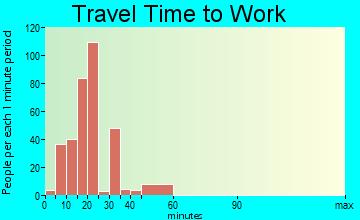 Desoto Lakes travel time to work - commute