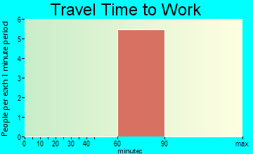 Pine Island travel time to work