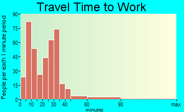 Adel travel time to work - commute