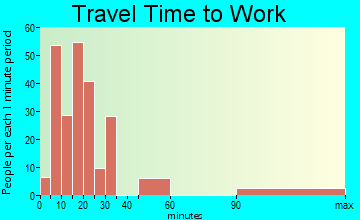 Blackshear travel time to work - commute