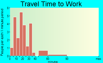 Dillard travel time to work - commute