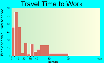 Folkston travel time to work - commute