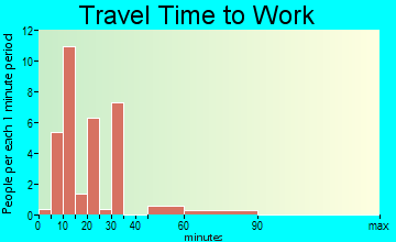 Iron City travel time to work - commute