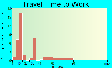 Mountain City travel time to work - commute