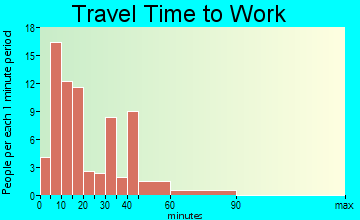 Roberta travel time to work - commute