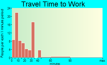 Rochelle travel time to work - commute