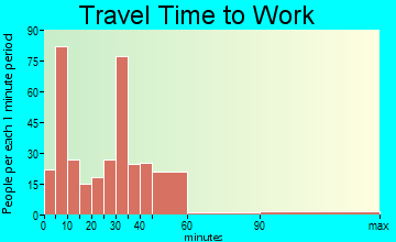 Rockmart travel time to work - commute