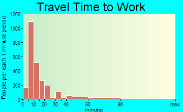 Statesboro travel time to work - commute