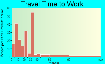 Tallapoosa travel time to work - commute