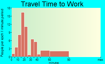 White travel time to work