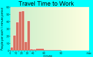 Lawai travel time to work - commute