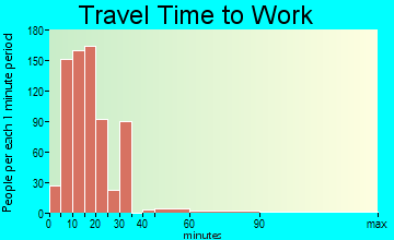 Lihue travel time to work - commute