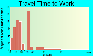 Wedowee travel time to work - commute
