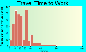 Wailua travel time to work