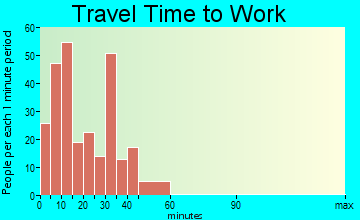 Bellevue travel time to work - commute