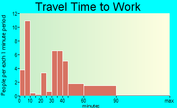 Carey travel time to work - commute