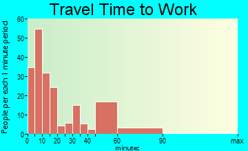 Driggs travel time to work - commute