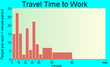 Shoshone travel time to work