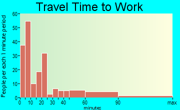 Carrollton travel time to work - commute