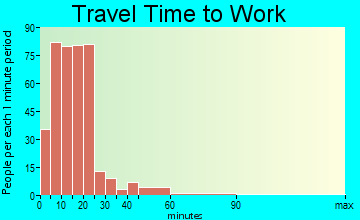 Fulton travel time to work - commute