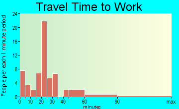 Kansas travel time to work