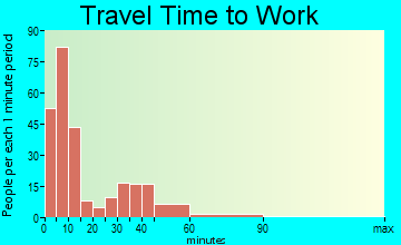 Nashville travel time to work - commute