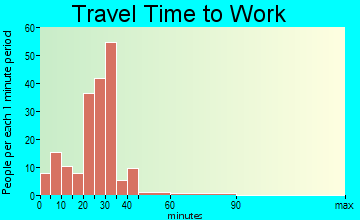 Pleasant Plains travel time to work