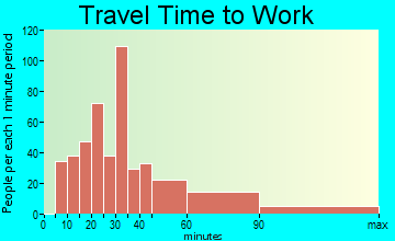 Posen travel time to work