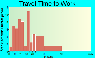 Trout Valley travel time to work