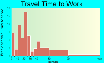 Bainbridge travel time to work - commute