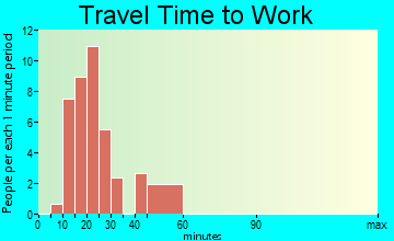 Fulton travel time to work - commute