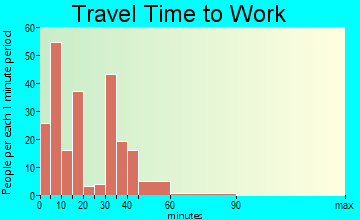 Petersburg travel time to work