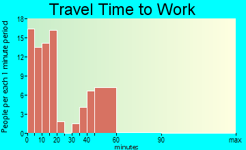 Carrollton travel time to work