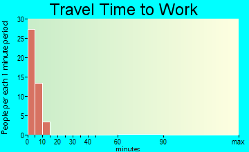 Mountain Village travel time to work - commute