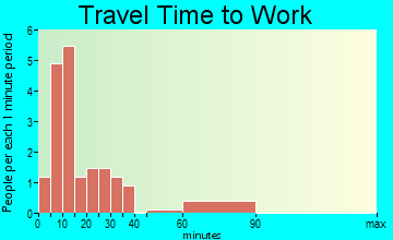 Decatur City travel time to work - commute