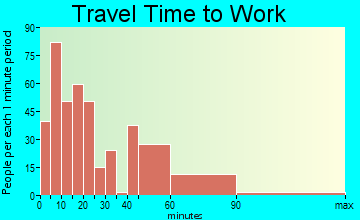 Palmer travel time to work - commute