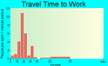 Jamaica travel time to work - commute
