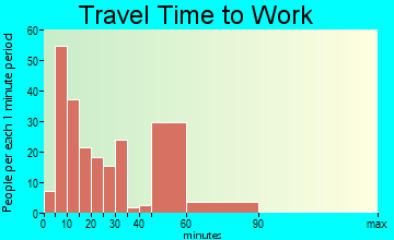 Centreville commuting: travel time to work
