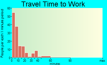 Laurens travel time to work - commute